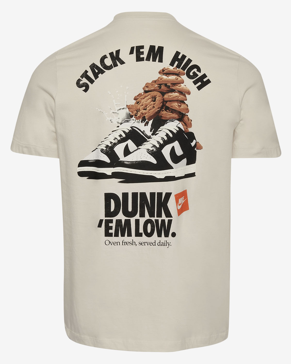 Nike Dunk Low Panda Cookie Dunk T Shirt Light Bone 2