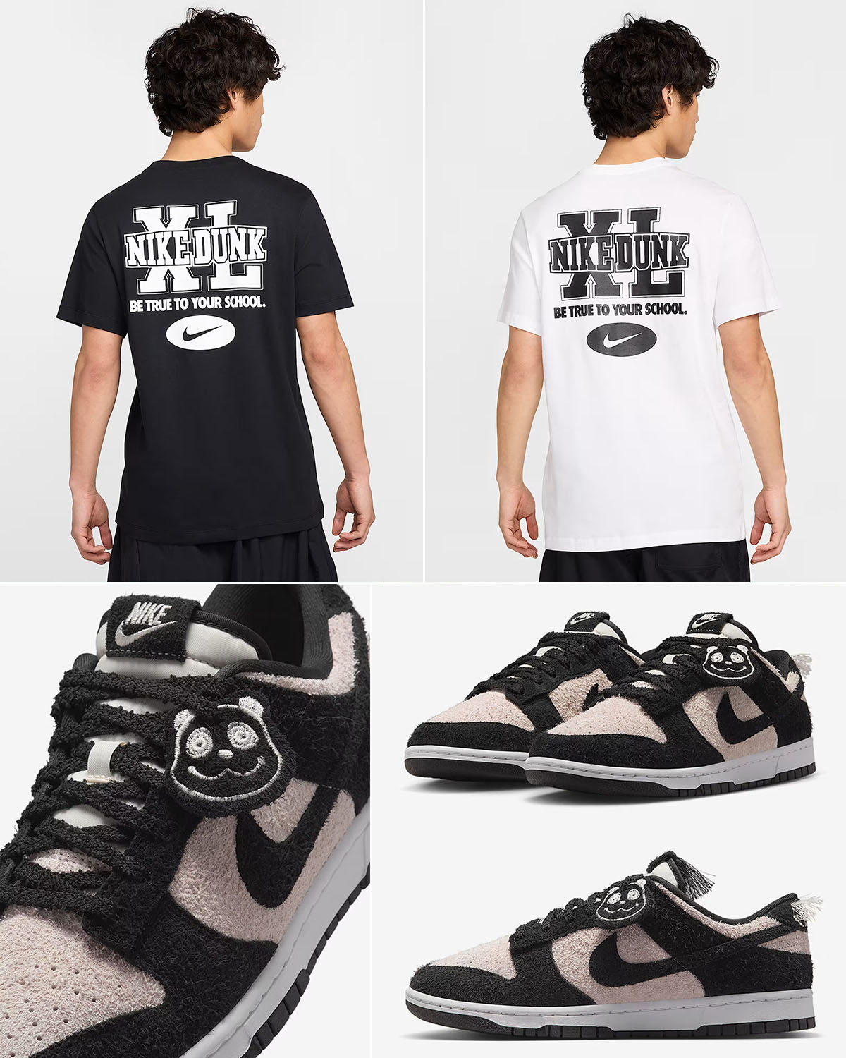 Nike Dunk Low SE Panda Shoes and Shirt Outfit