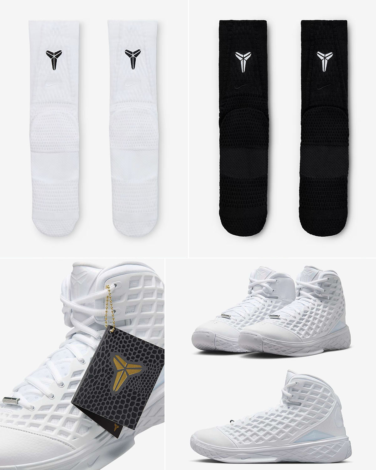 Nike Kobe 3 Protro Halo Shoes x Nike Kobe Unicorn Crew Socks