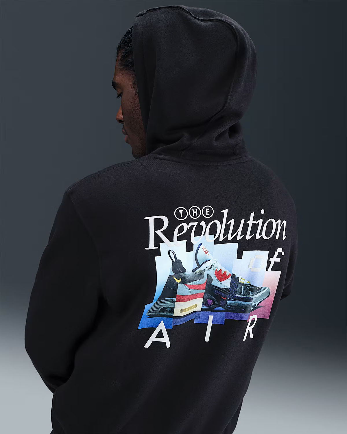 Nike Sportswear Club Air Max Revolution of Air Mens Hoodie Black 2