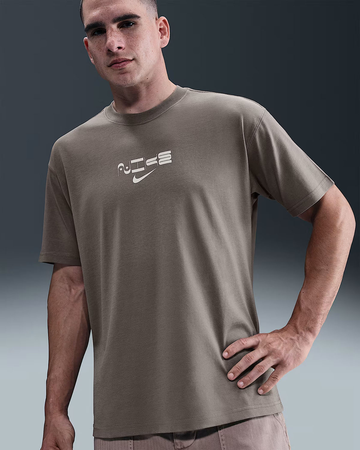 Nike Sportswear Max90 Mens T Shirt Cave Stone 1