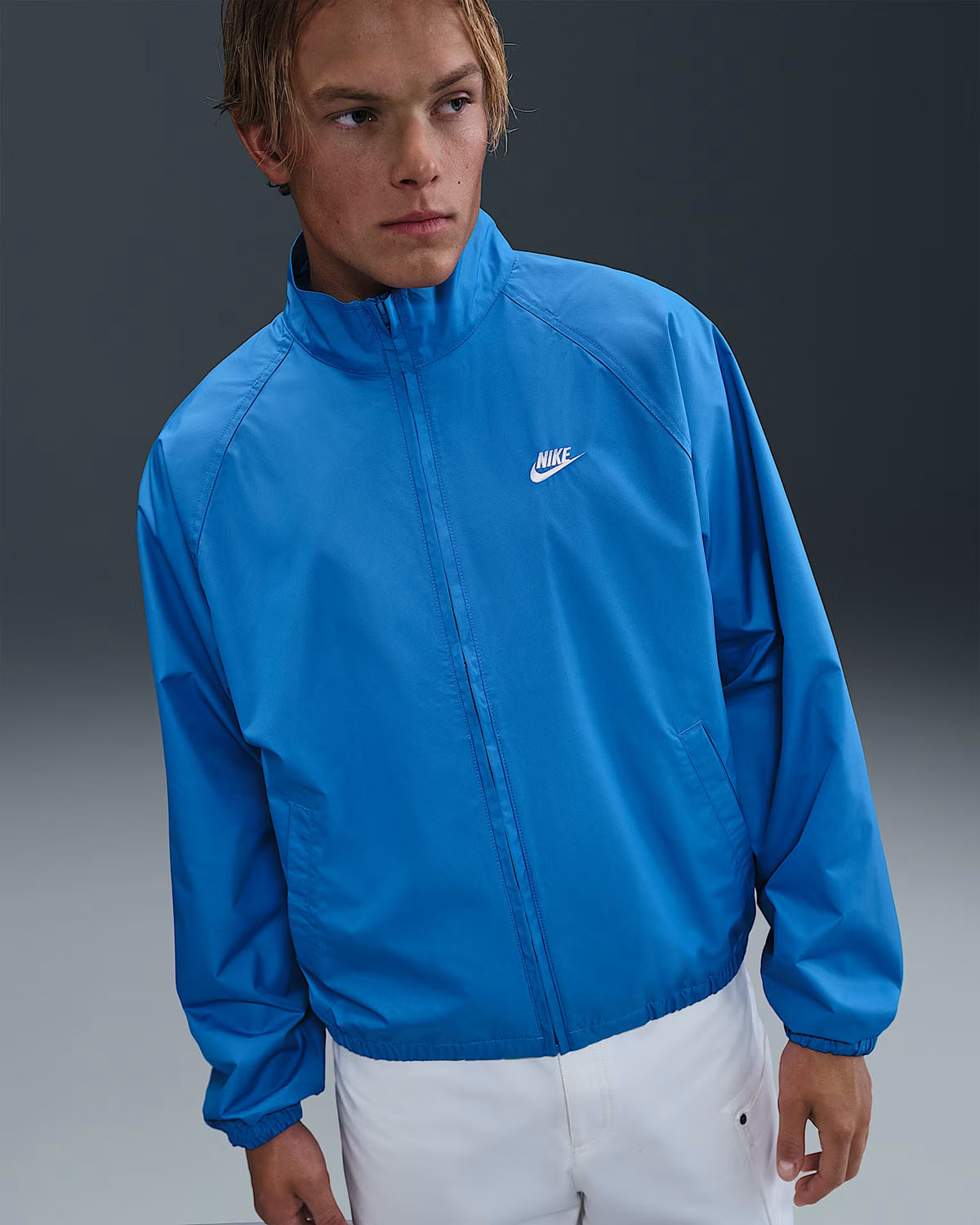 Nike Sportswear Mens Club Roscoe Full Zip Jacket Photo Blue