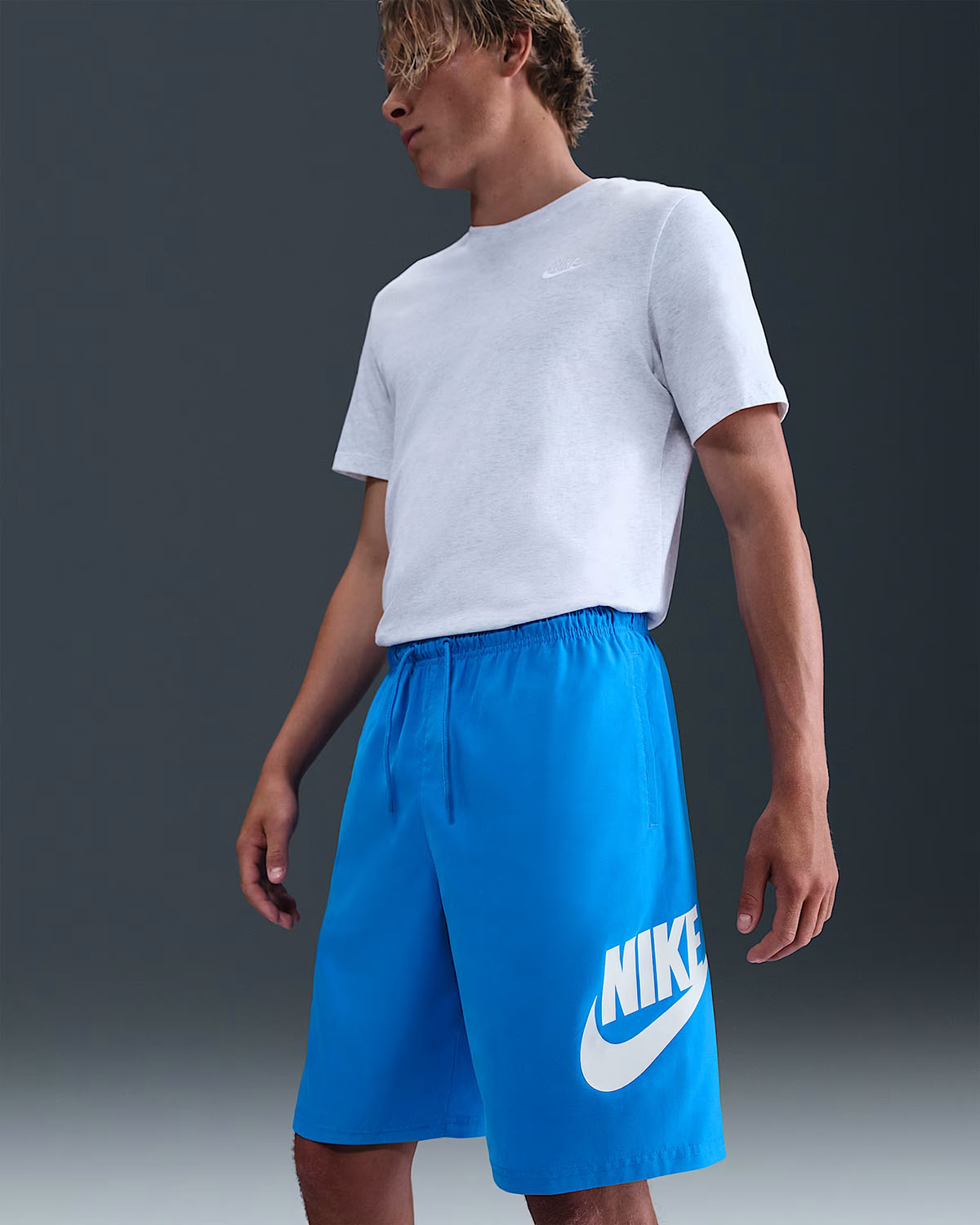 Nike Sportswear Mens Club Woven Shorts Photo Blue