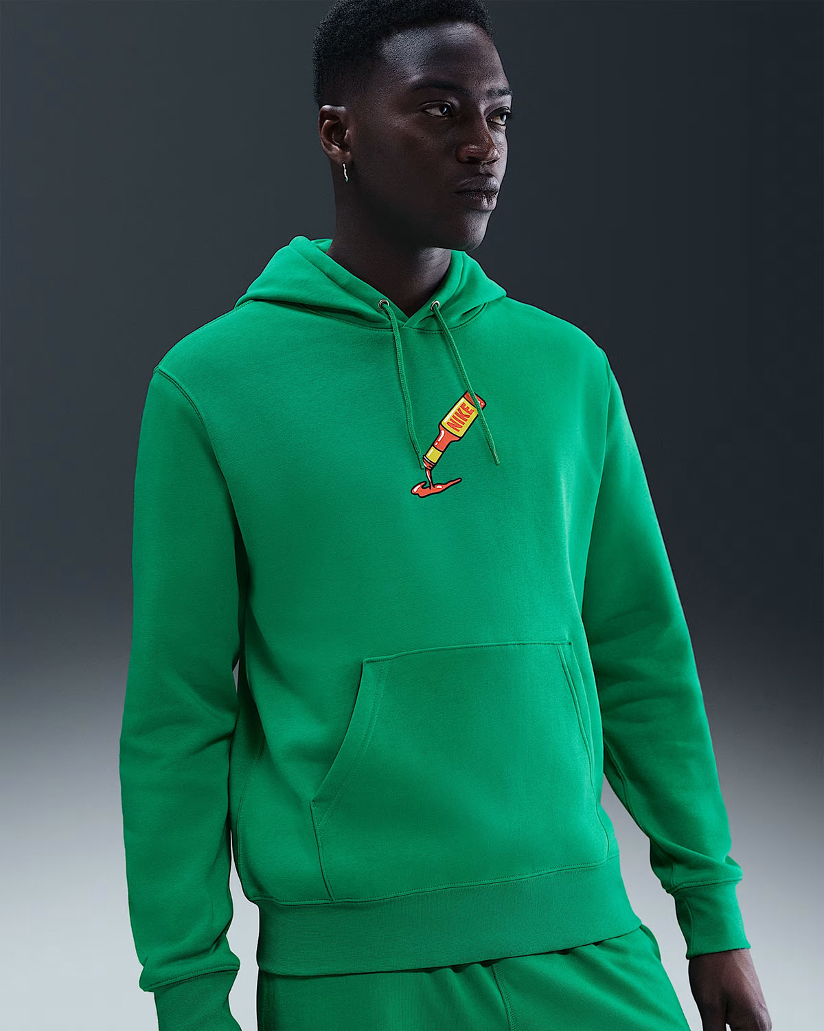 Nike Sportswear Sweet Heat Mens Hoodie Stadium Green 1