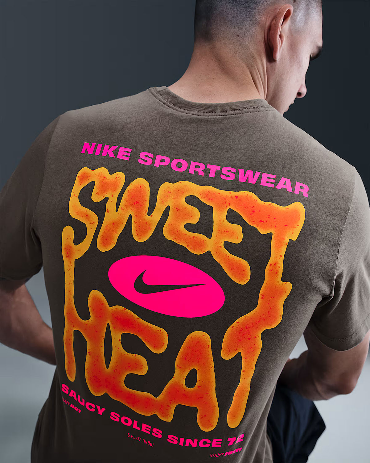 Nike Sportswear Sweet Heat Mens T Shirt Cave Stone 2