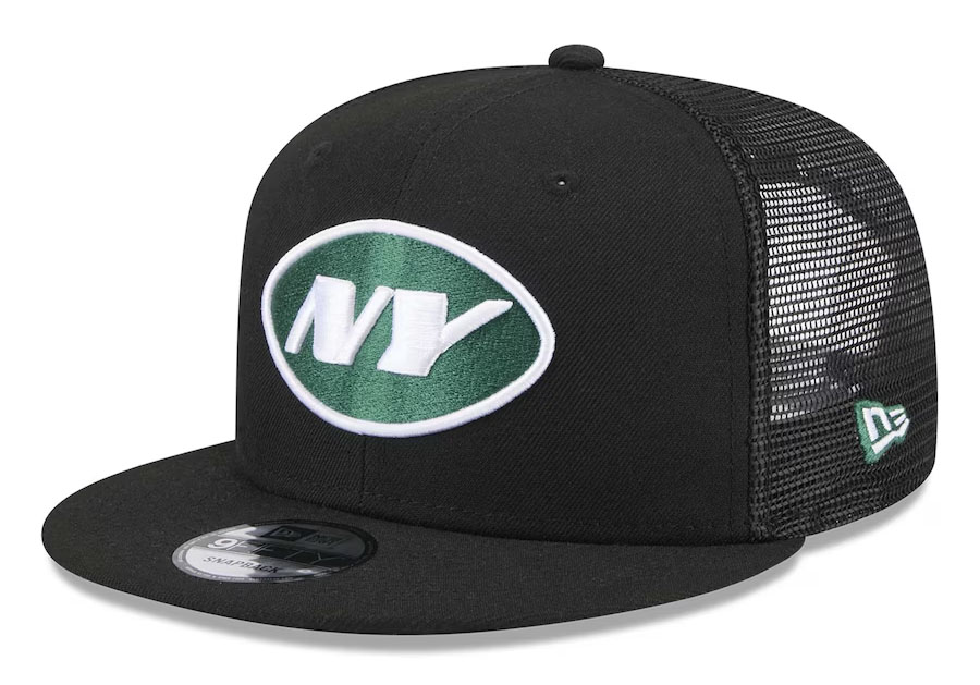 ew York Jets New Era Shade Trucker 9FIFTY Snapback Hat Black Green