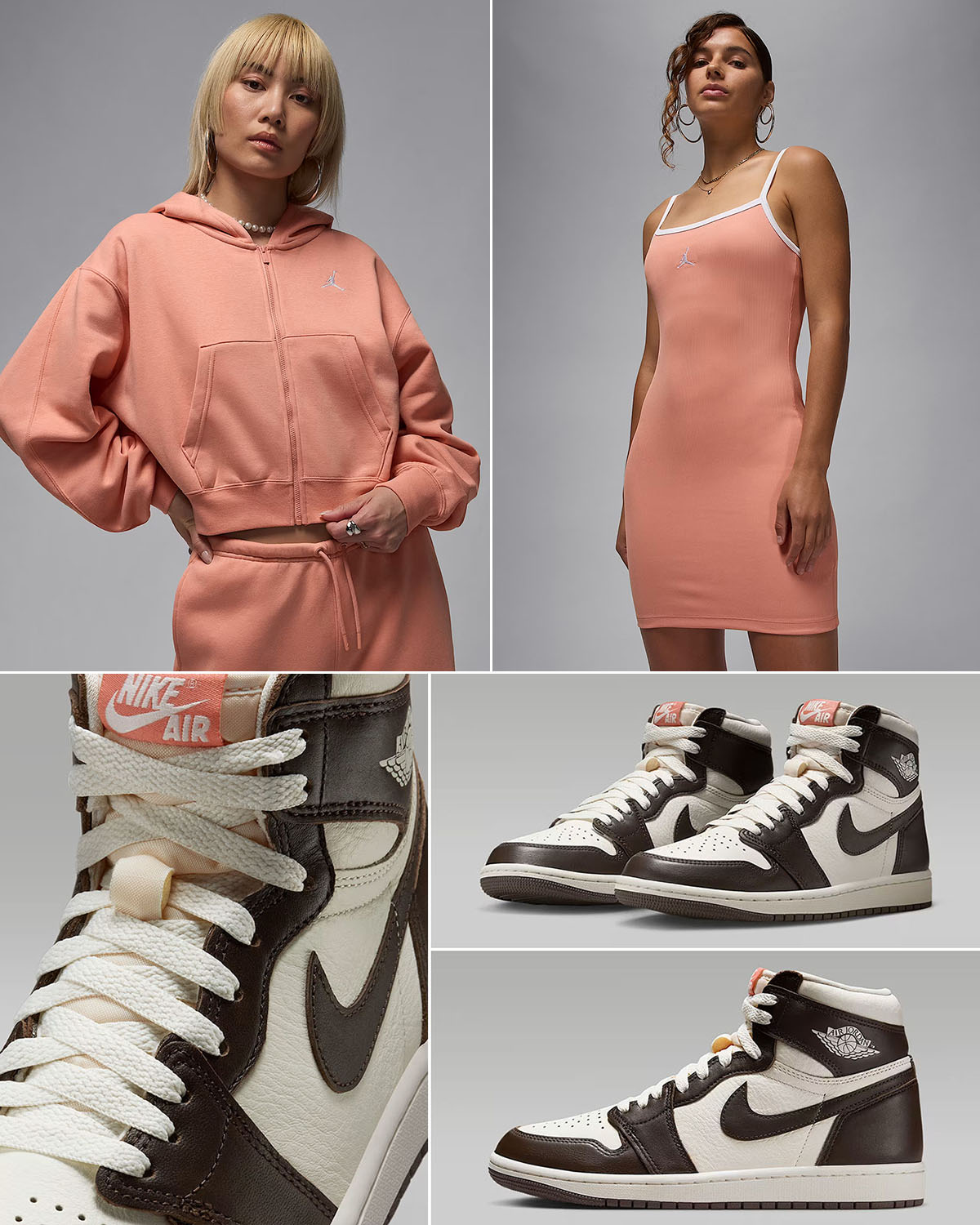 Air Jordan 1 High OG Baroque Brown Womens Light Madder Root Clothing Outfits