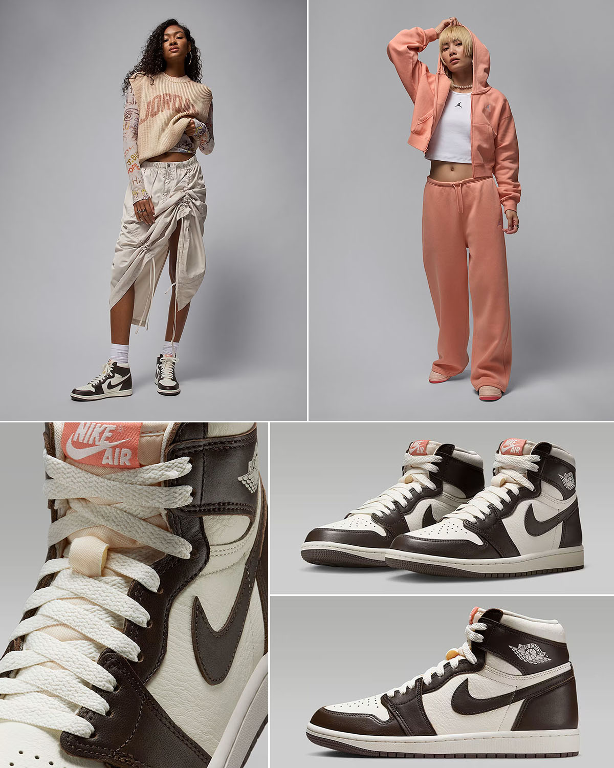 Air Jordan 1 High OG Baroque Brown Womens Outfits