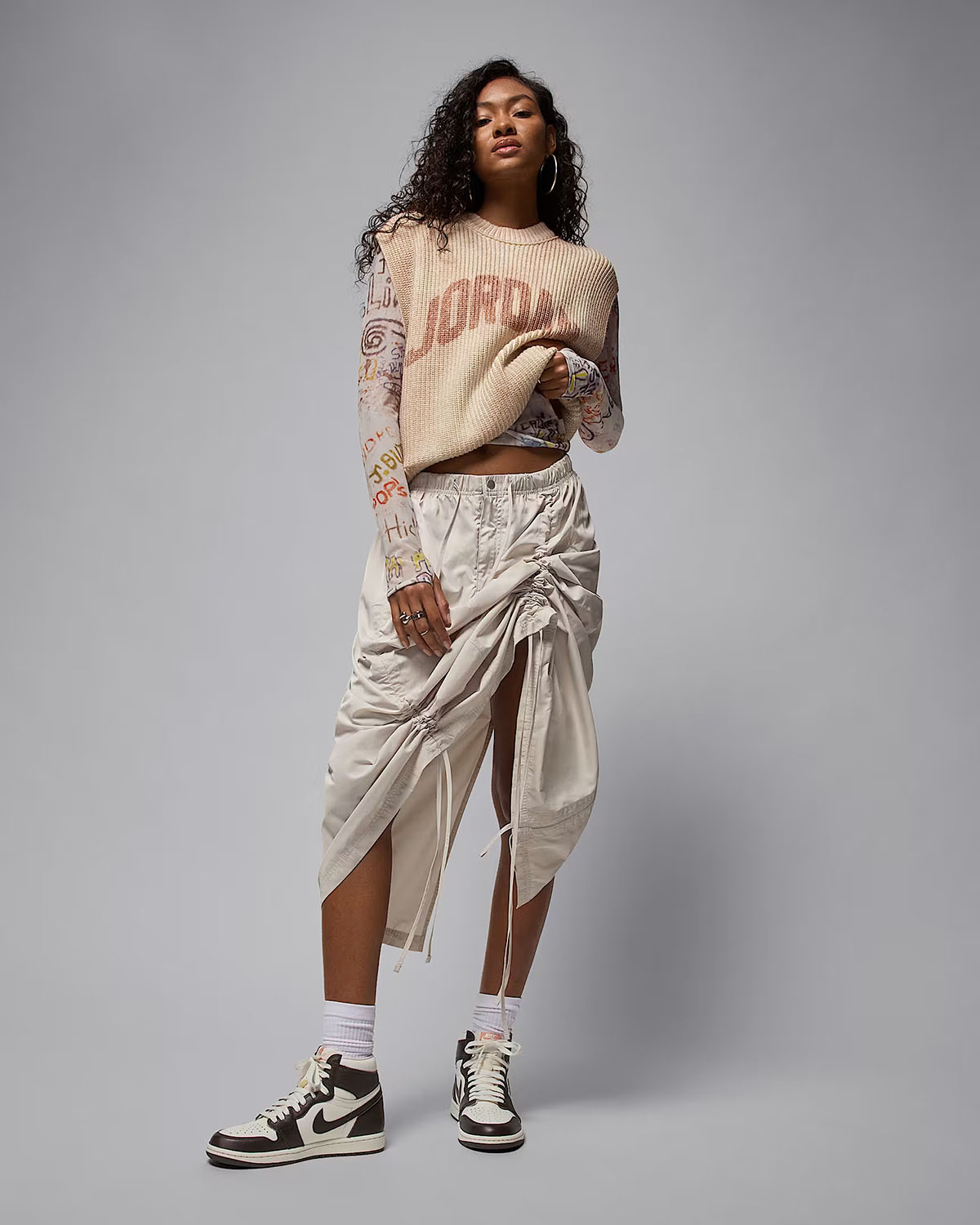Air Jordan 1 High OG Baroque Brown Womens Shoes and Outfit