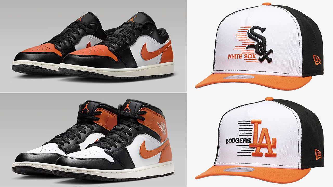 Air Jordan 1 Shattered Backboard New Era A Frame Hats Snapback Caps