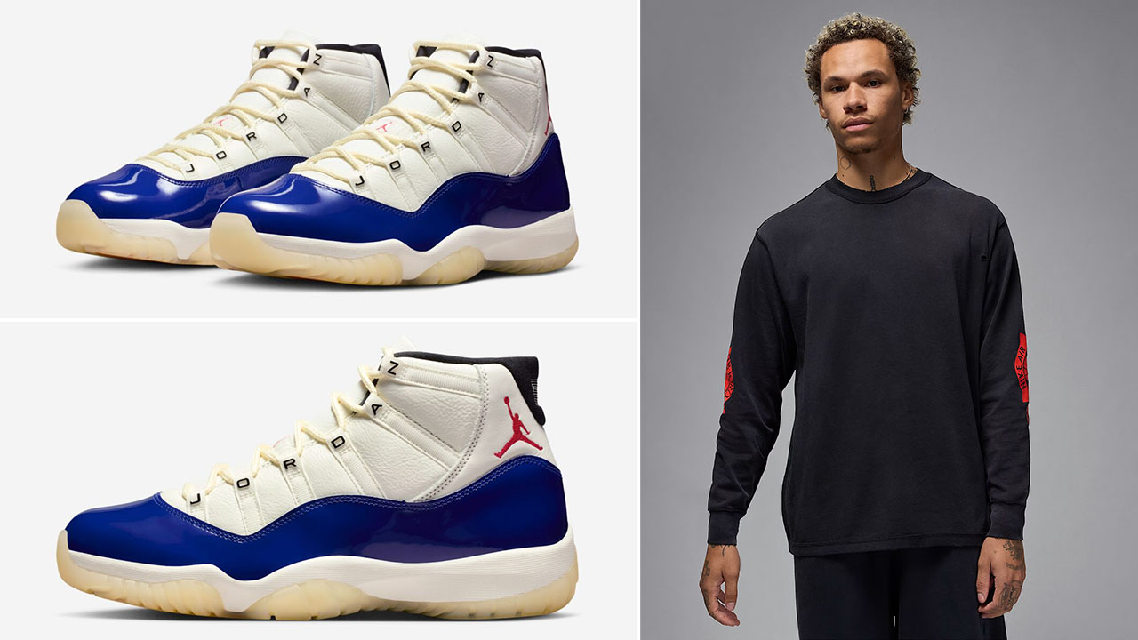 Air Jordan 11 Rare Air Black Long Sleeve T Shirt Outfit