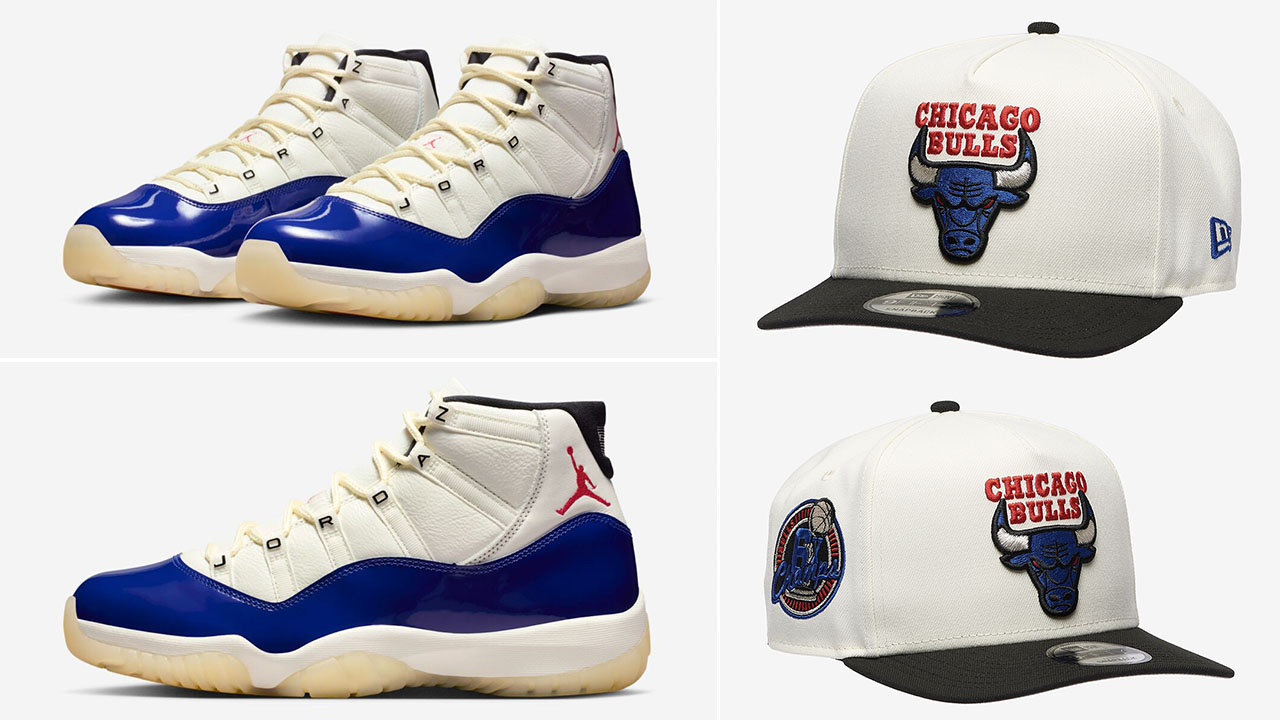 Air Jordan 11 Rare Air Shoes x New Era Chicago Bulls Hat Snapback Cap