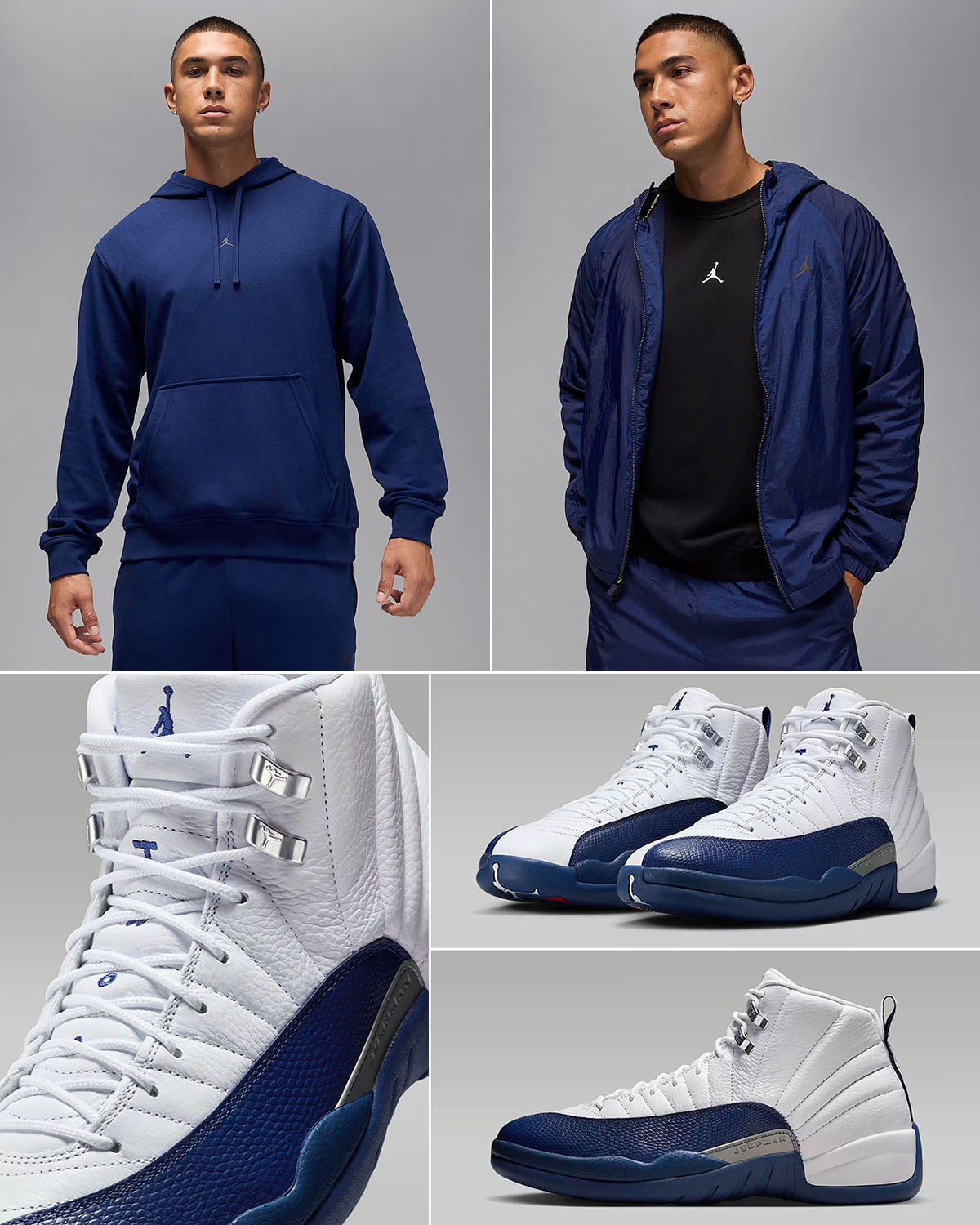 Air Jordan 12 French Blue 2025 x Jordan Sport Blue Void Clothing Outfits