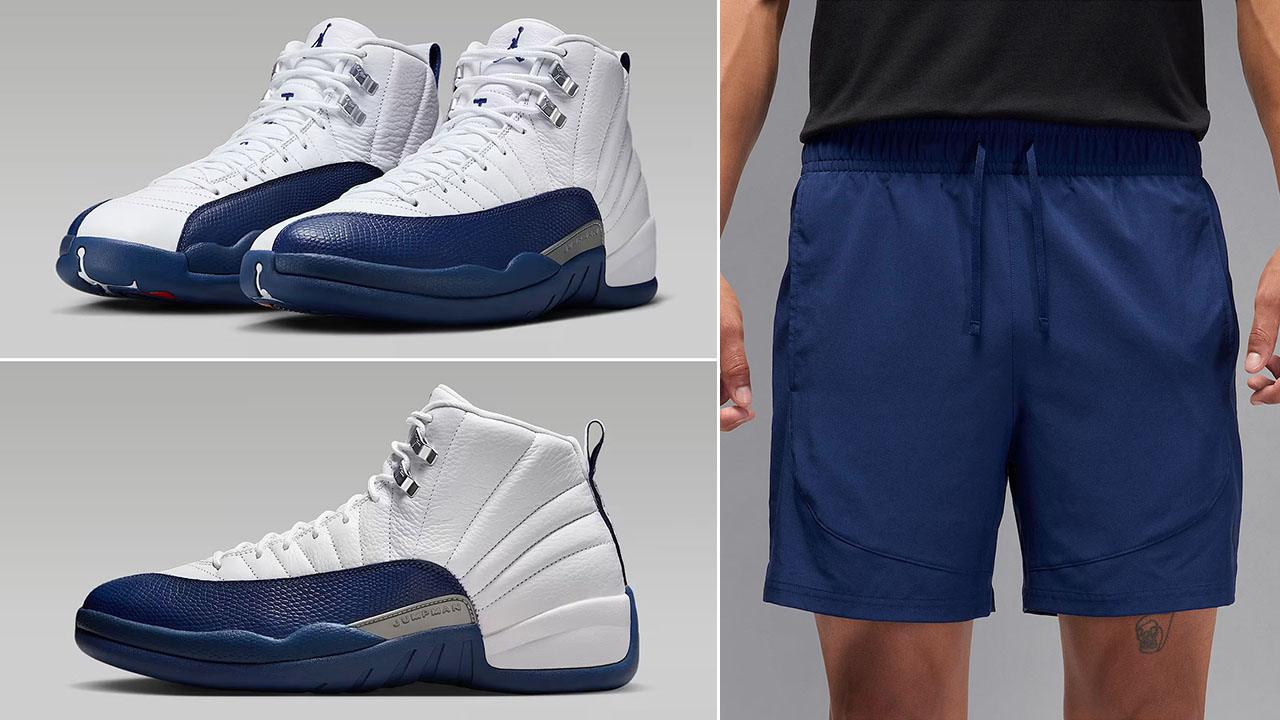 Air Jordan 12 French Blue 2025 x Jordan Sport Dri Fit Woven Shorts