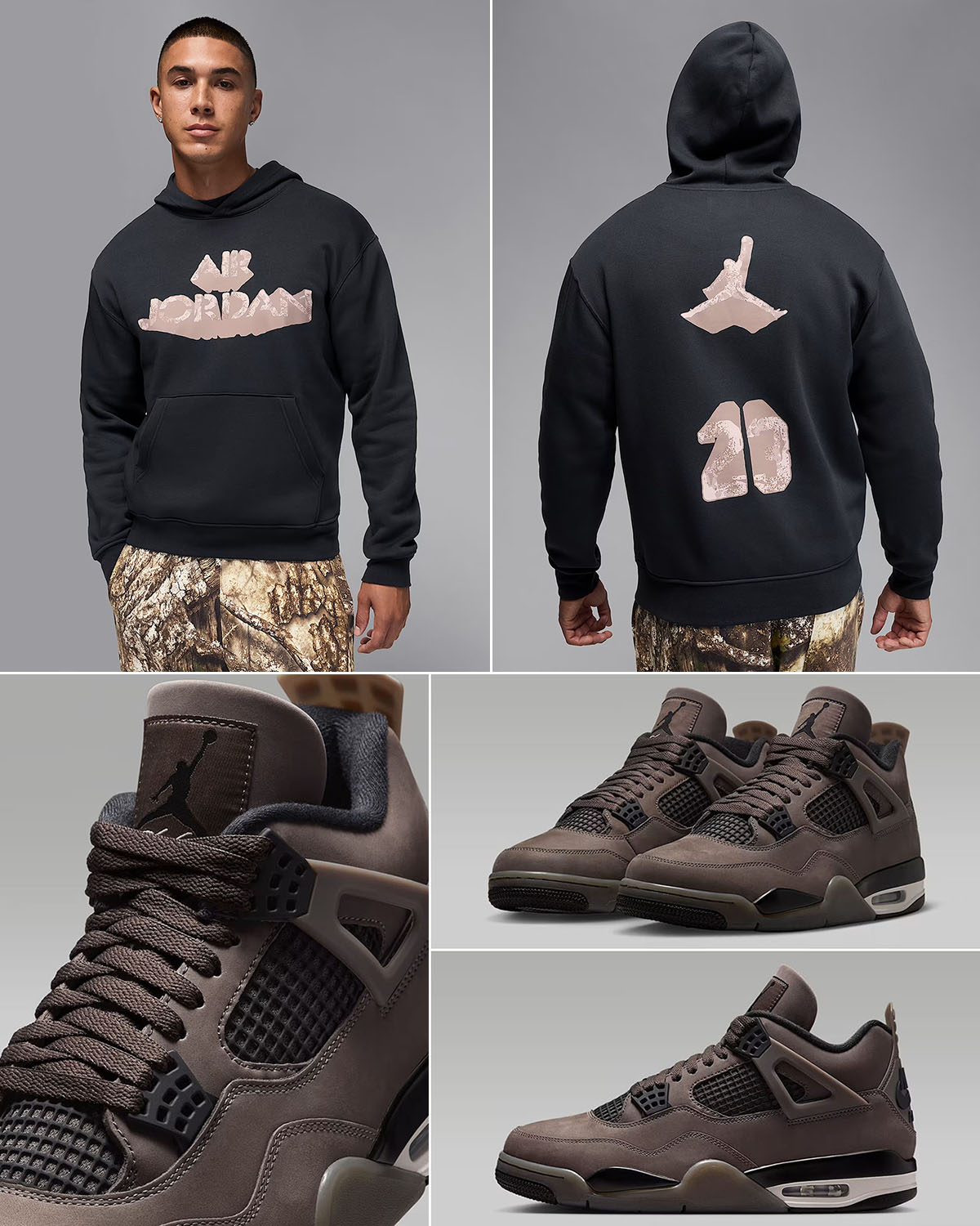Air Jordan 4 Cave Stone Mens Pullover Hoodie Outfit