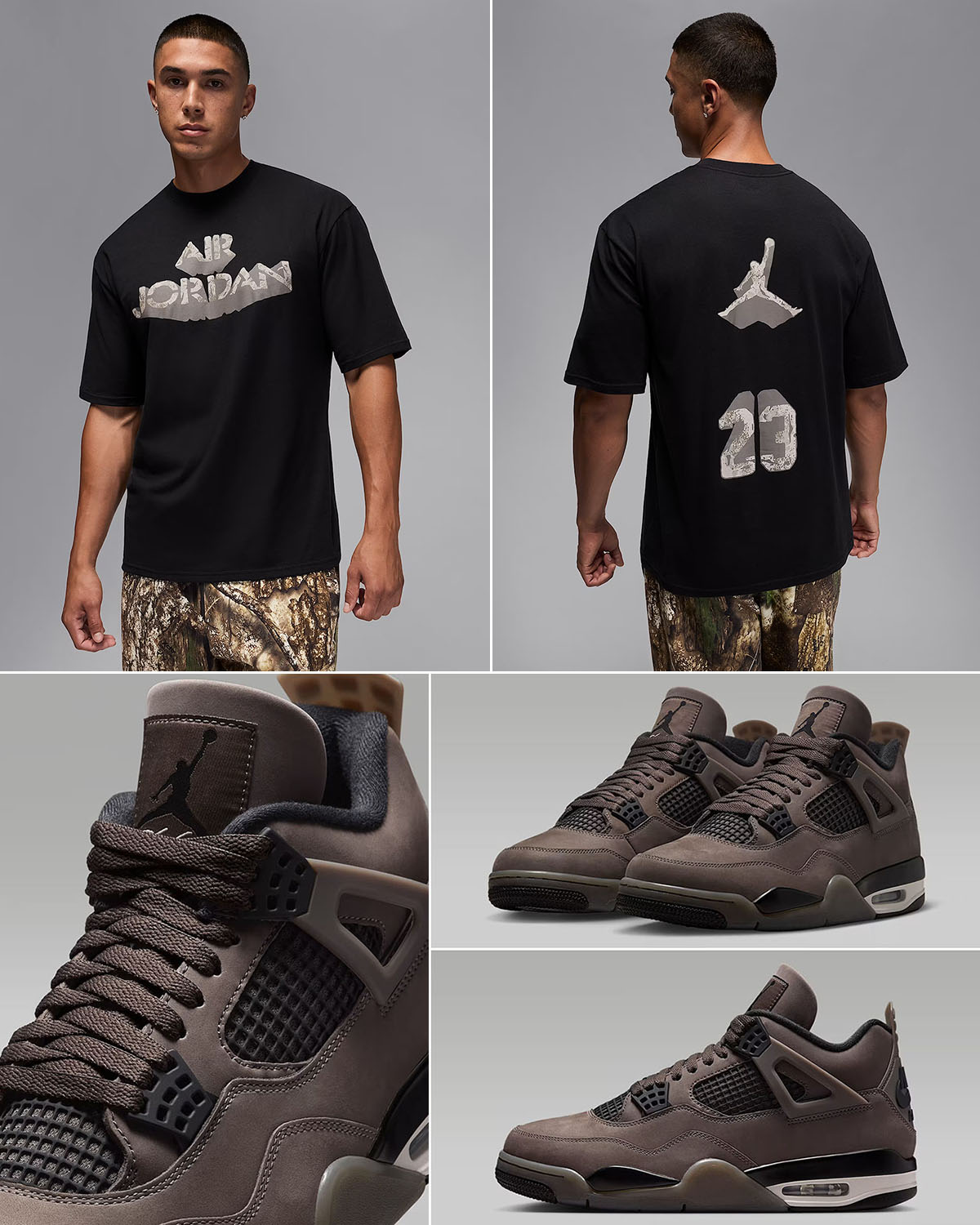 Air Jordan 4 Cave Stone Mens T Shirt Outfit