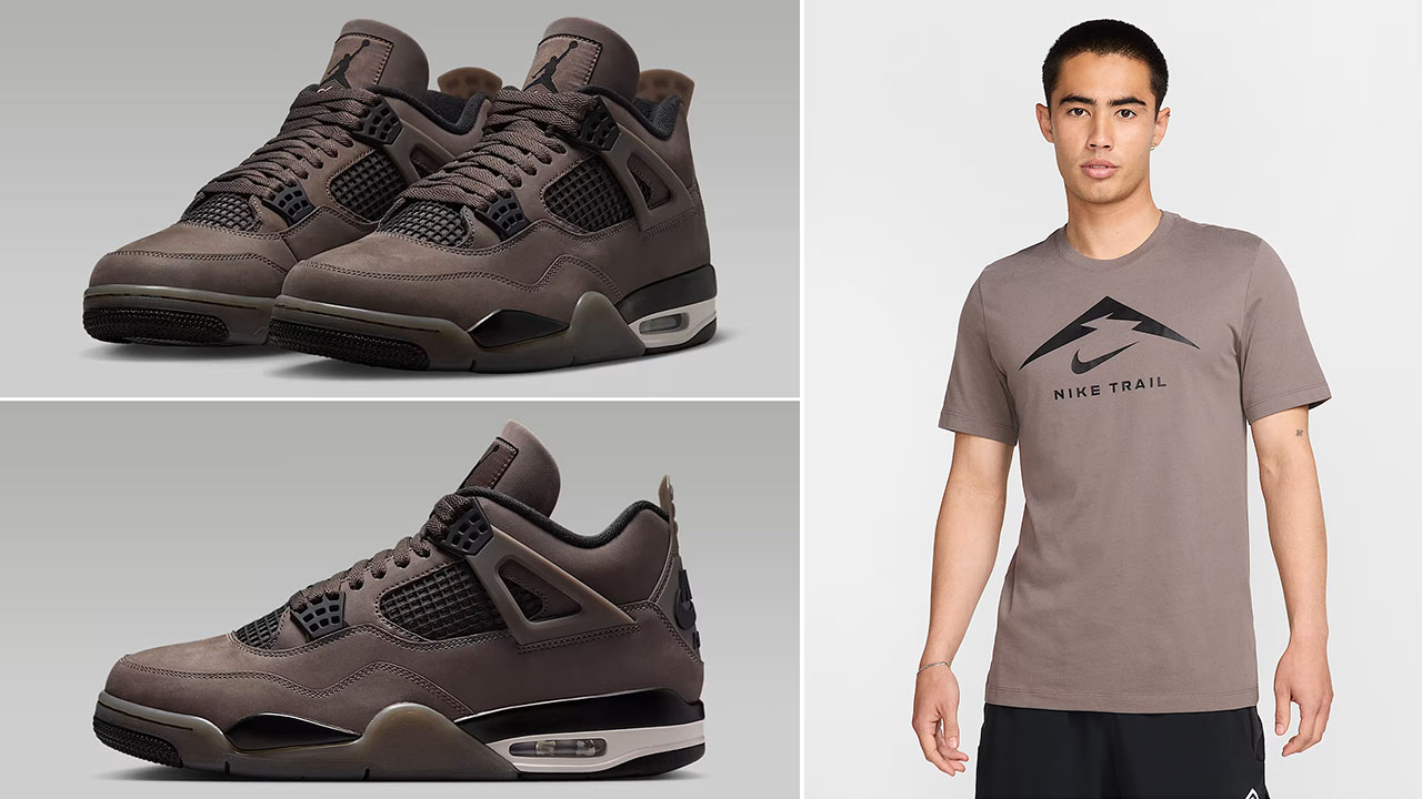 Air Jordan 4 Cave Stone x Nike Trail T Shirt