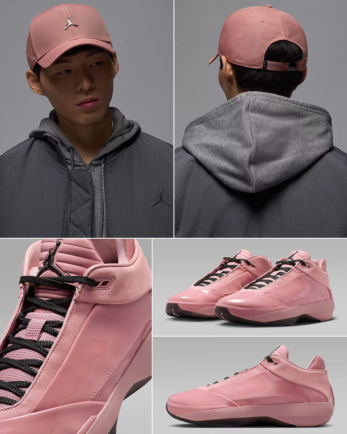 Air Jordan 40 Dusty Rose Pink Shoes and Hat