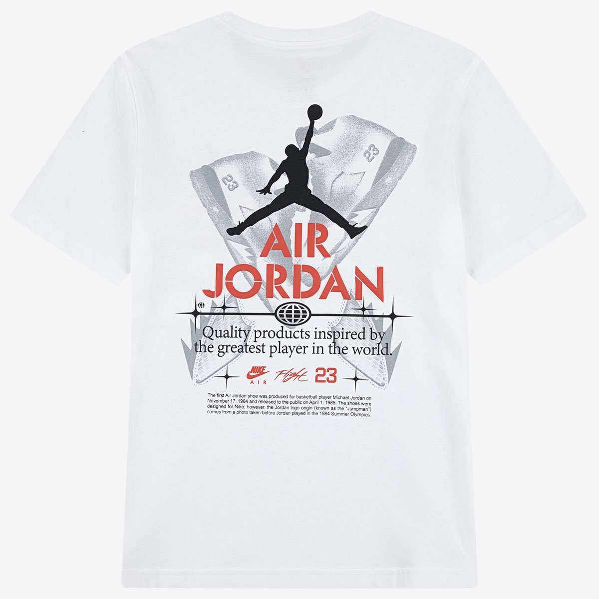 Air Jordan 5 Fire Red Black Tongue 2025 GS Grade School Big Kids T Shirt 2