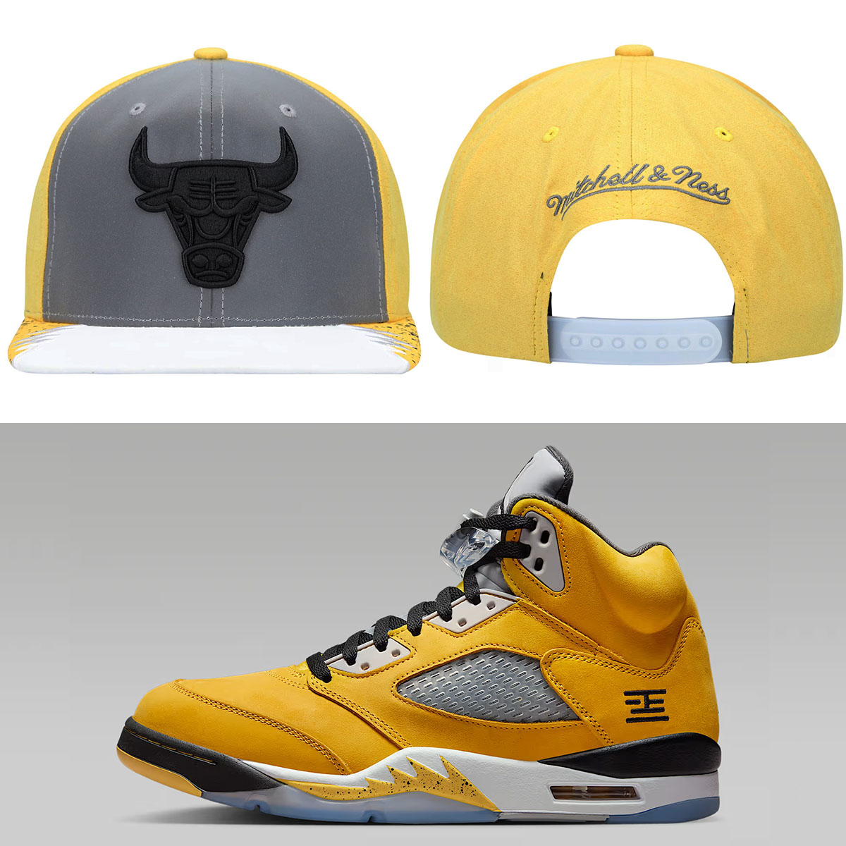 Air Jordan 5 Tokyo 2025 x Chicago Bulls Mitchell Ness Day 5 Snapback Cap