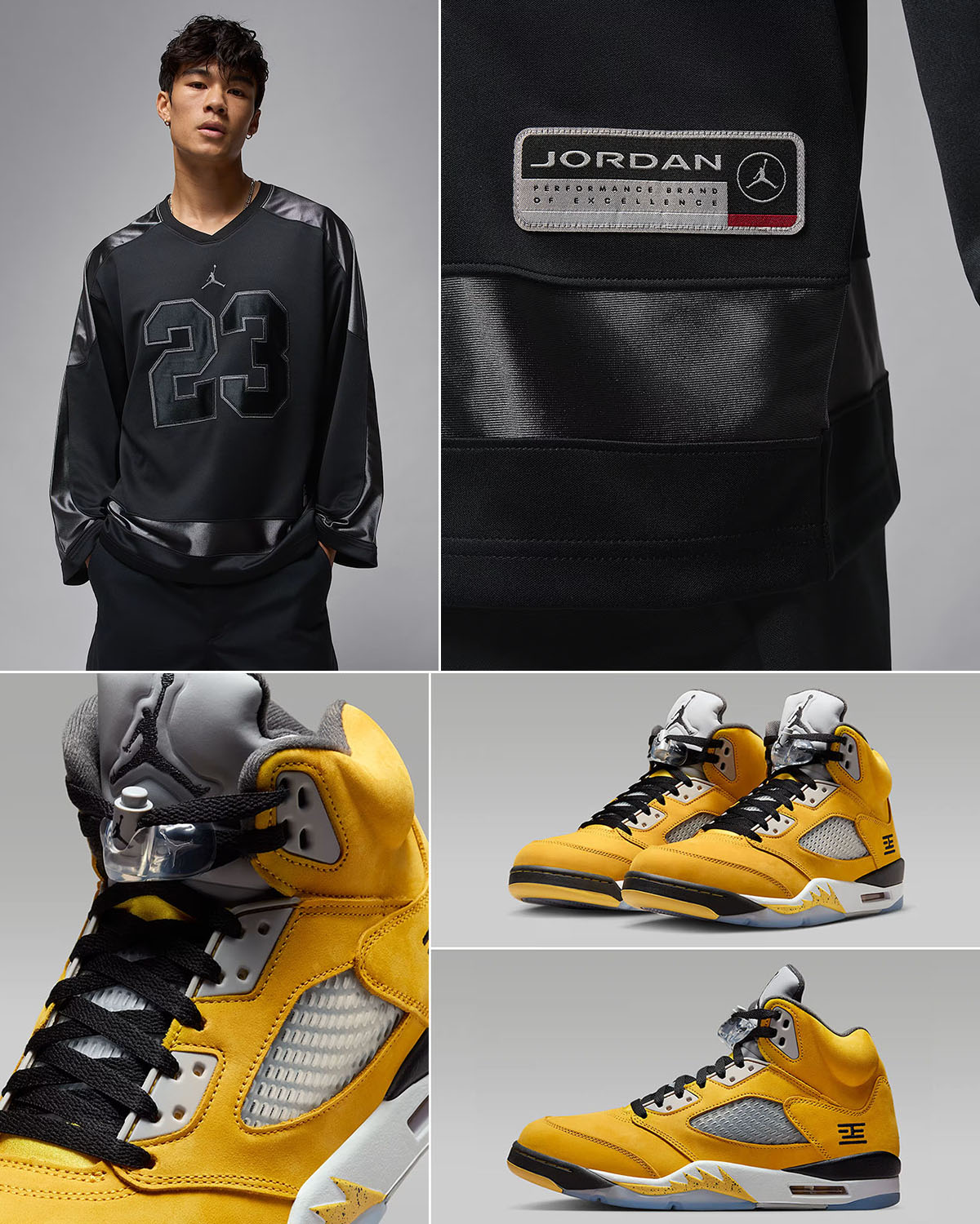 Air Jordan 5 Tokyo 2025 x Jordan Brooklyn Collegiate Hockey Jersey