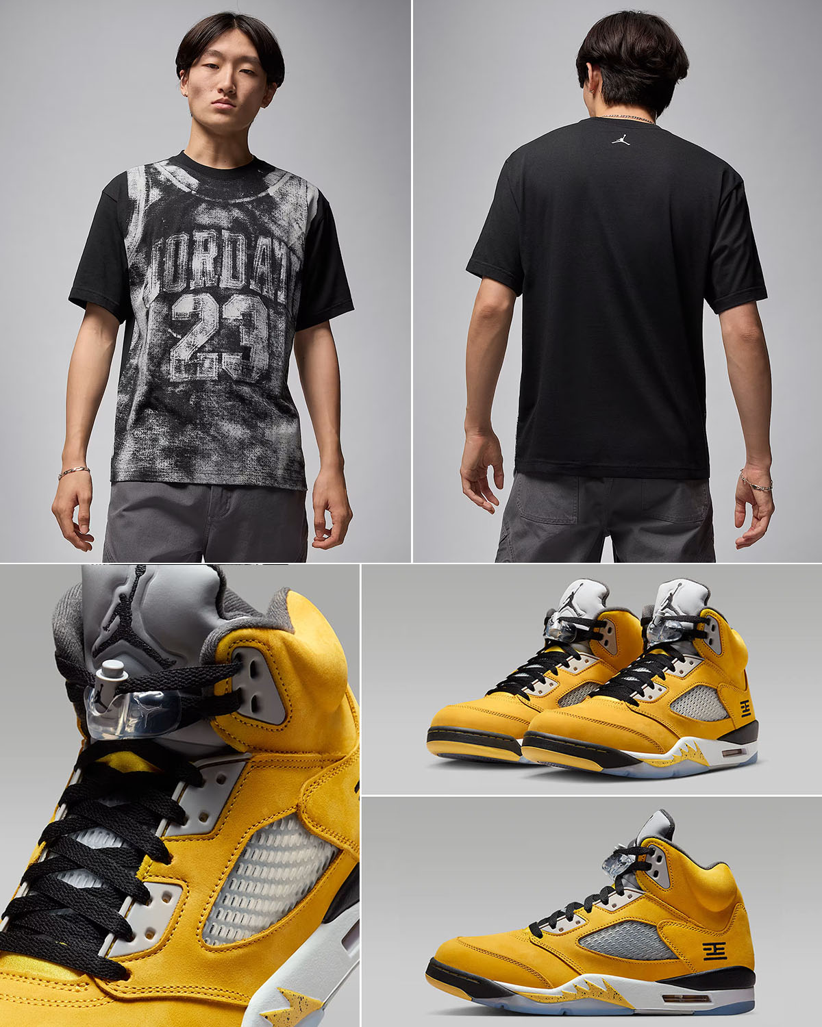 Air Jordan 5 Tokyo 2025 x Jordan Brooklyn Collegiate T Shirt Outfit