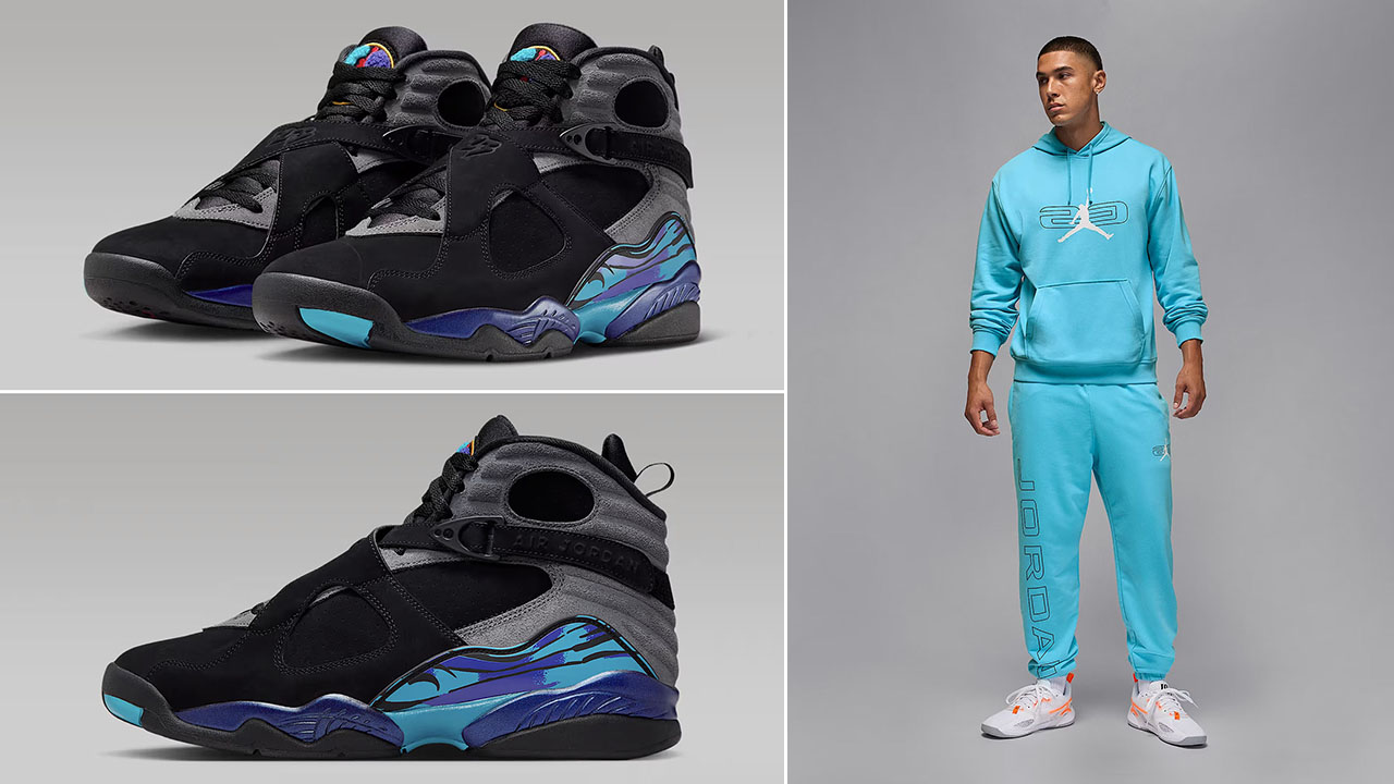 Air Jordan 8 Aqua 2025 x Jordan Sport Crossover Blue Chill Pants