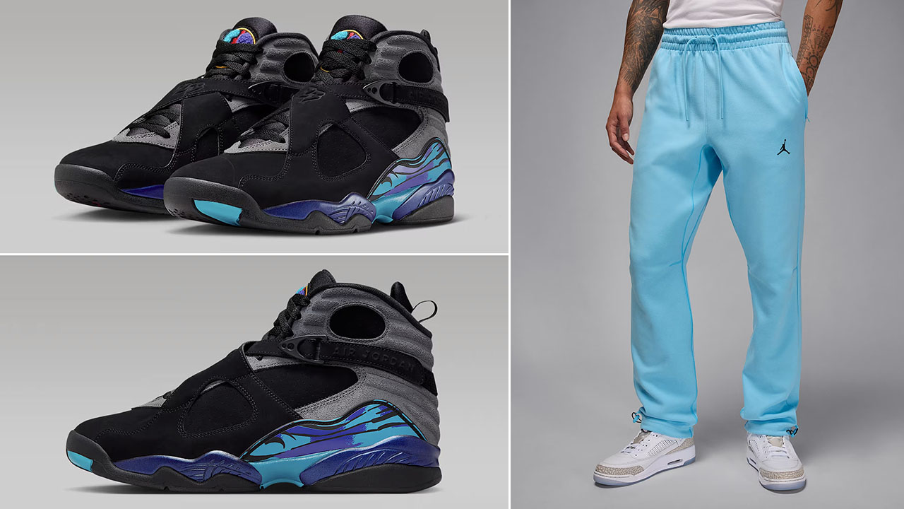 Air Jordan 8 Aqua 2025 x Jordan Sport Hoop Fleece Blue Chill Pants