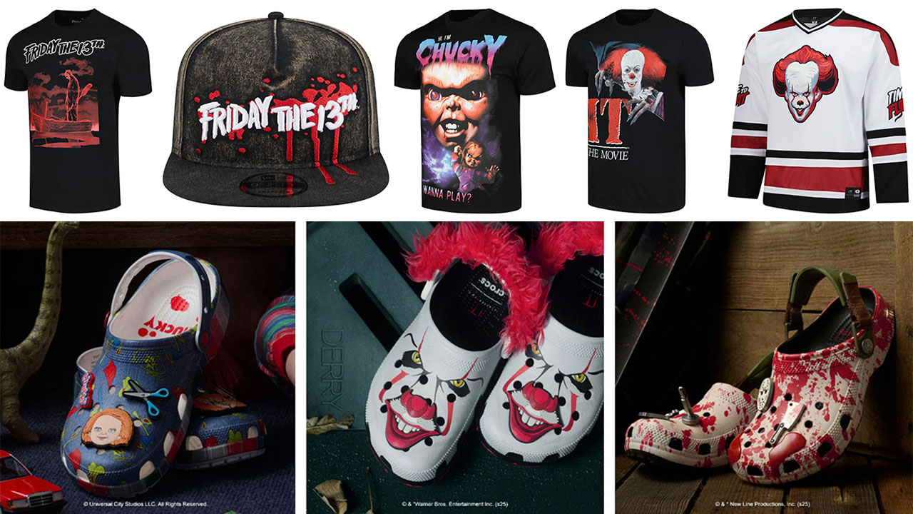 Crocs Horror 2025 Chucky Pennywise Jason Classic Clogs Clothing Outfits