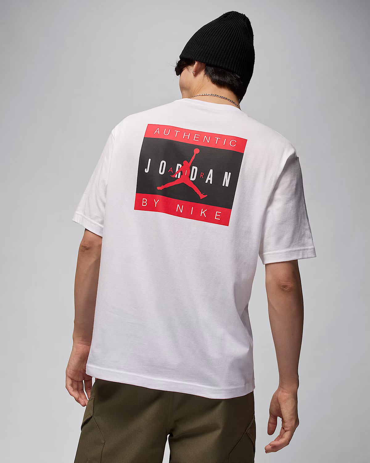 Jordan Brand Authentic Mens T Shirt White Black Red 2