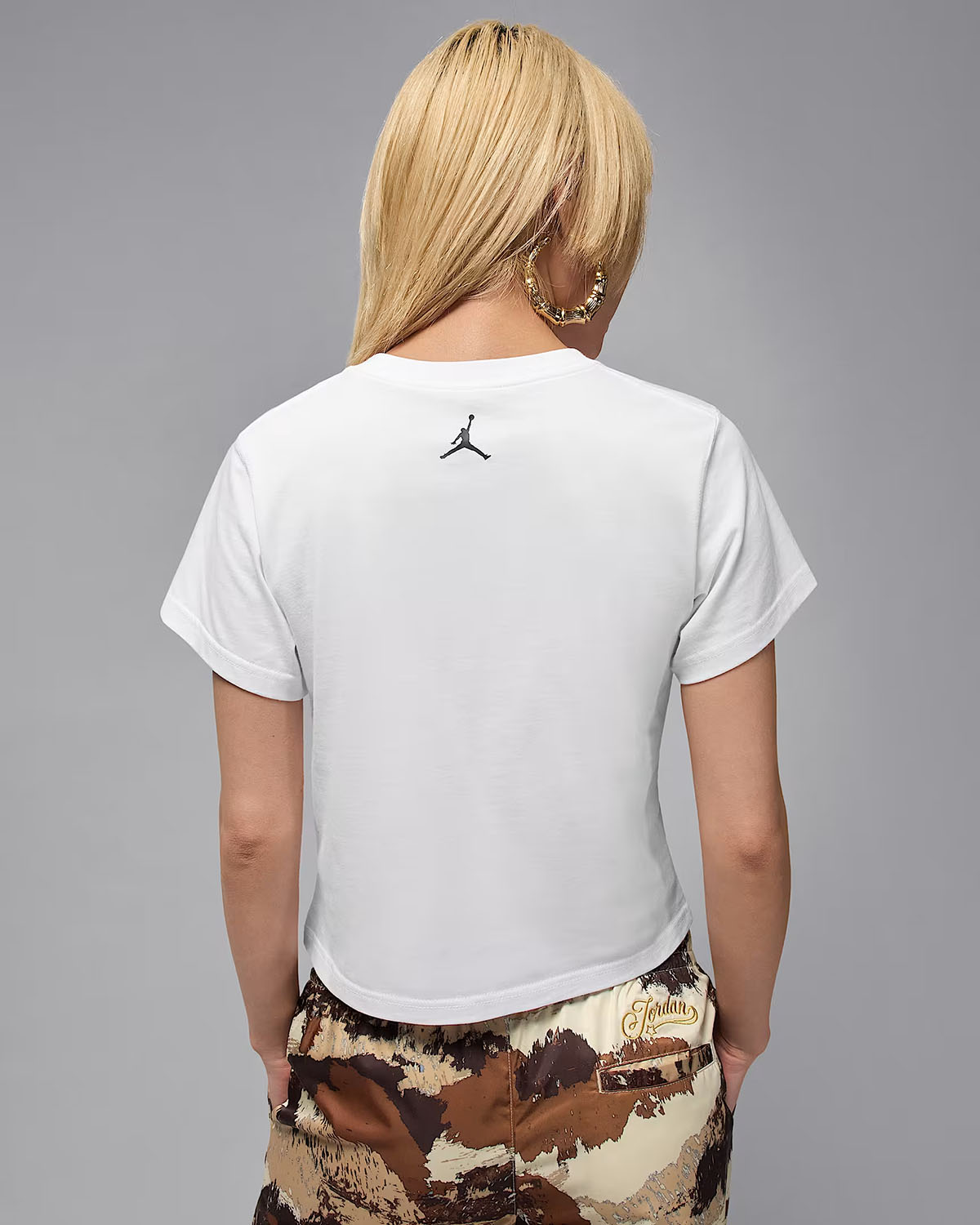 Jordan Brooklyn Womens T Shirt White Gold 2