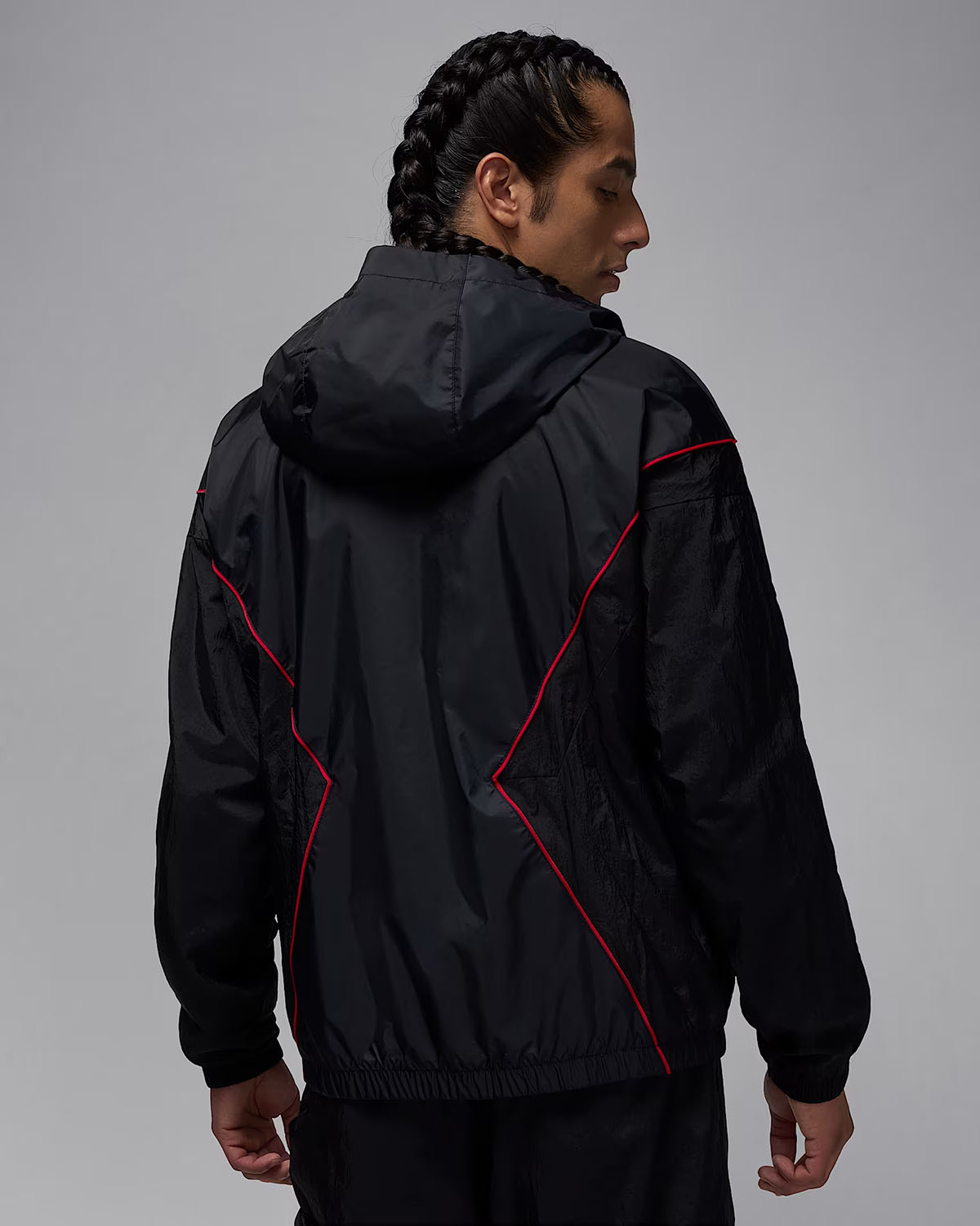 Jordan Mens Draft Jacket Black Red 2