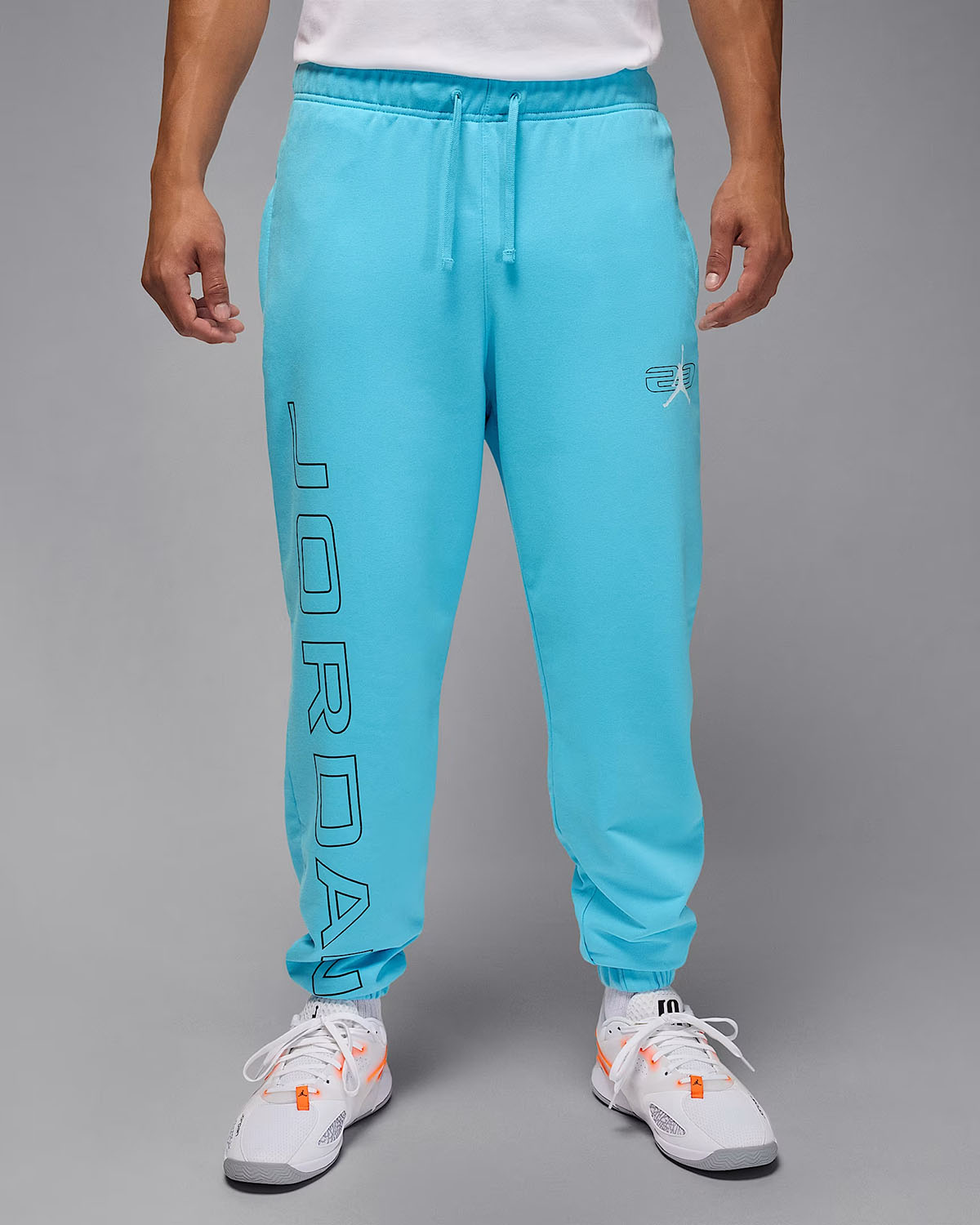 Jordan Sport Crossover Mens Fleece Pants Blue Chill Black