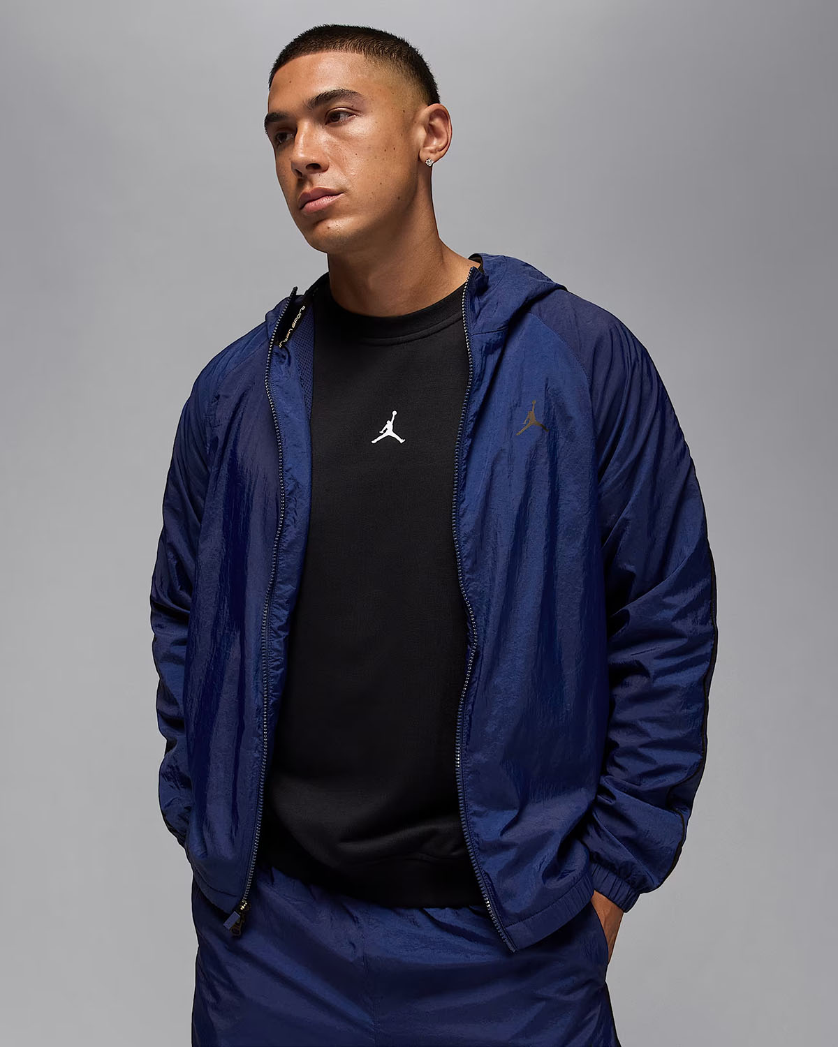 Jordan Sport Mens Classic Jacket Blue Void