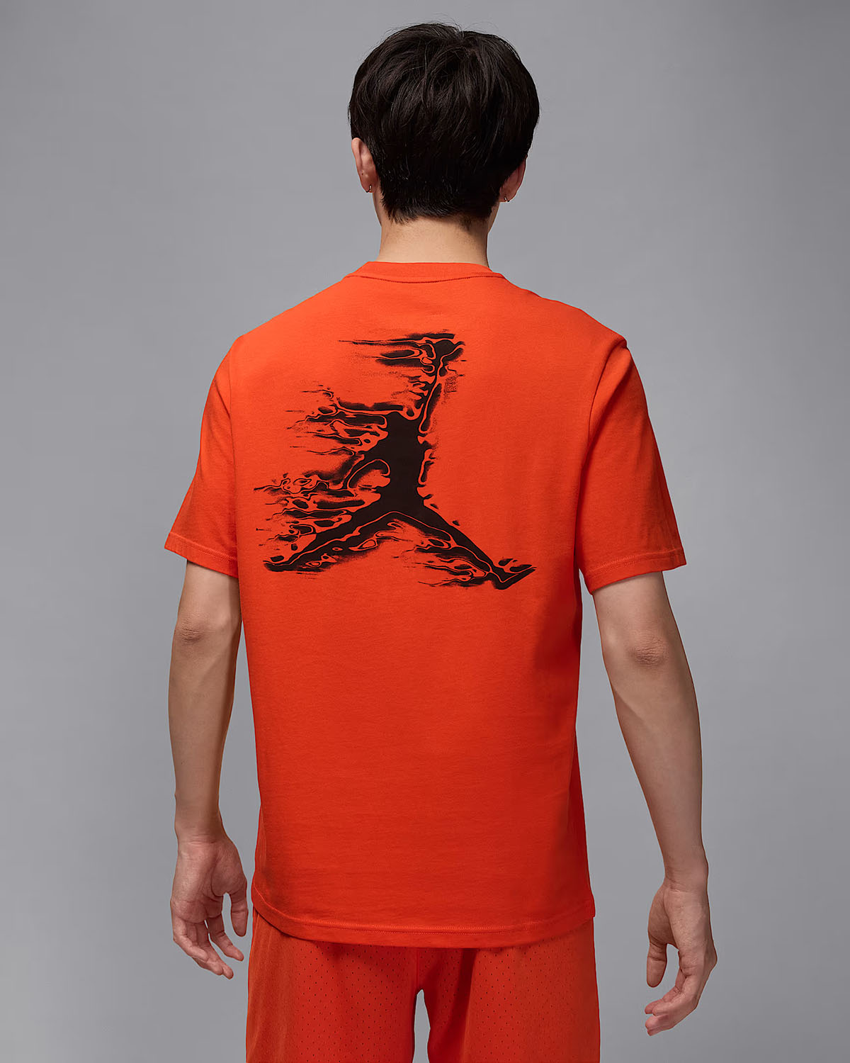 Jordan Sport Mens Dri Fit Jumpman T Shirt Team Orange 2