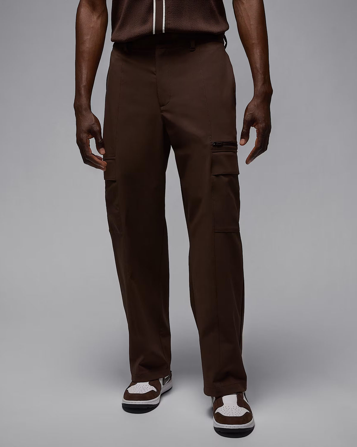 Jordan Sport Mens Golf Cargo Pants Baroque Brown 1