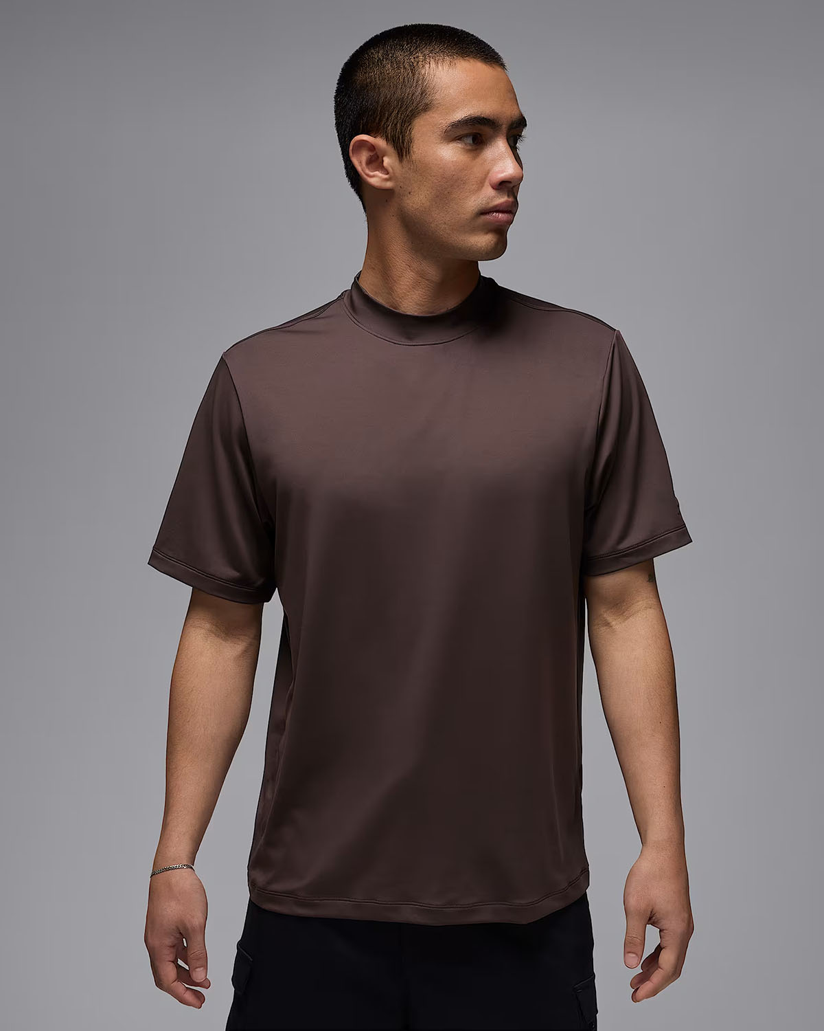 Jordan Sport Mens Golf T Shirt Baroque Brown 1
