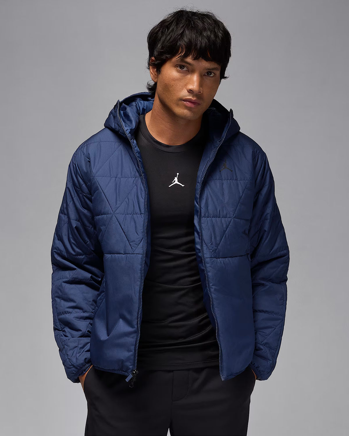 Jordan Sport Mens Therma Fit Jacket Blue Void 1
