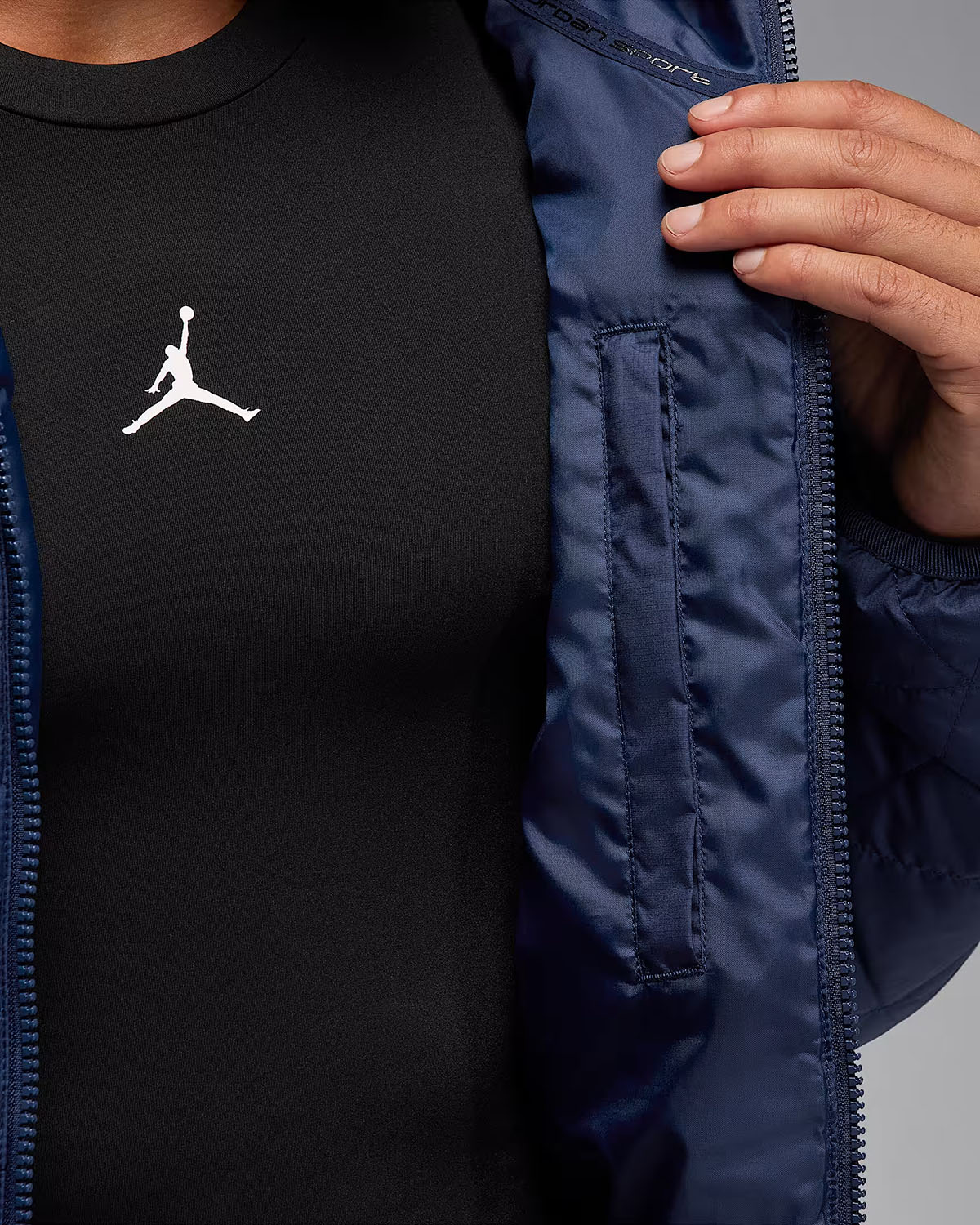 Jordan Sport Mens Therma Fit Jacket Blue Void 5