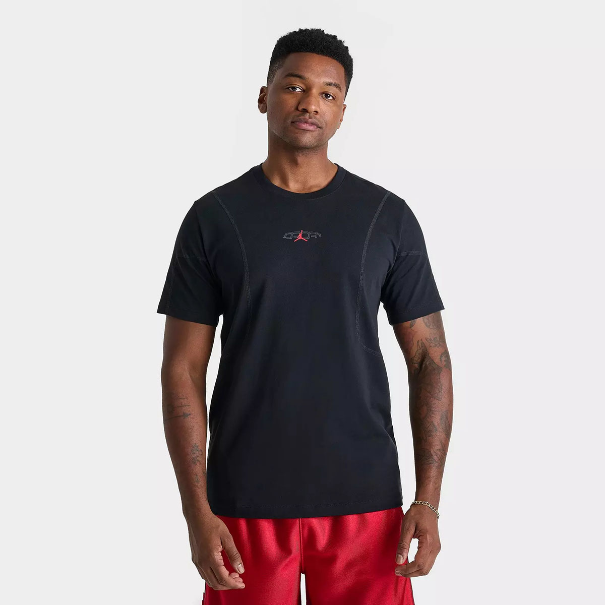Jordan Y2K Mens T Shirt Black Iron Grey Gym Red 1