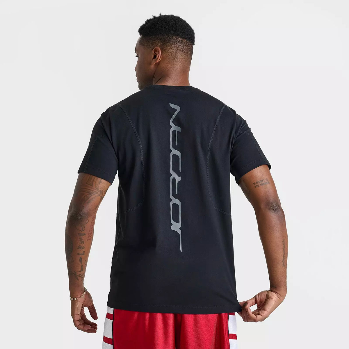 Jordan Y2K Mens T Shirt Black Iron Grey Gym Red 2