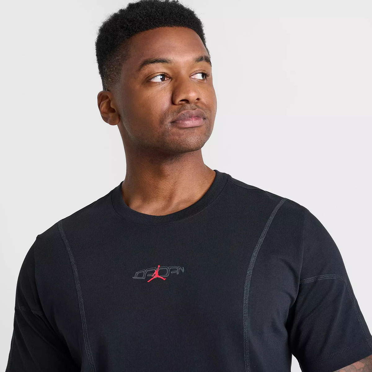 Jordan Y2K Mens T Shirt Black Iron Grey Gym Red 3