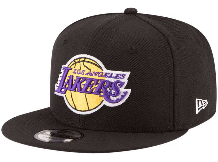 Los Angeles Lakers New Era Official Team Color 9FIFTY Snapback Hat Black