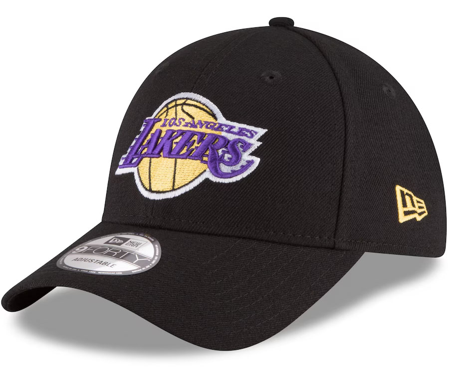Los Angeles Lakers New Era Official Team Color The League 9FORTY Adjustable Hat Black