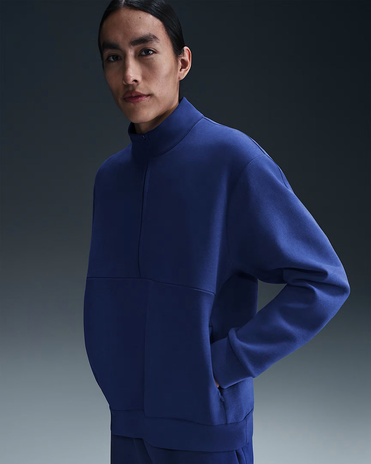 Nike 24 7 Impossibly Soft Mens Half Zip Top Deep Royal