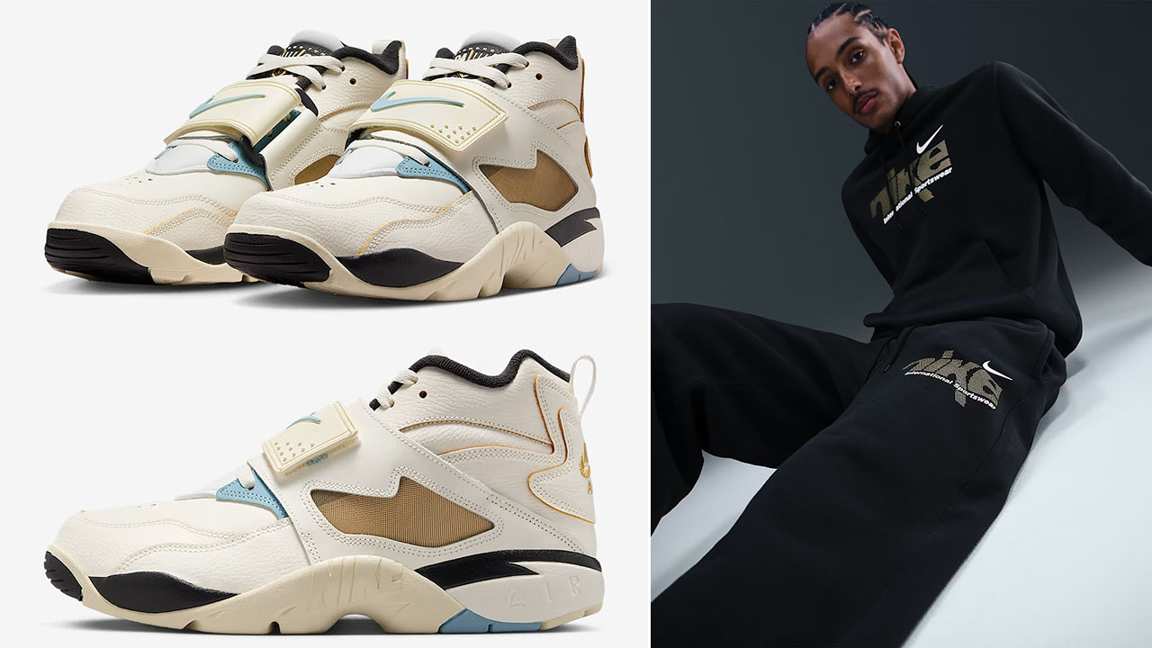 Nike Air Diamond Turf Must Be The Money x Nike Club Hoodie and Bungee Pants