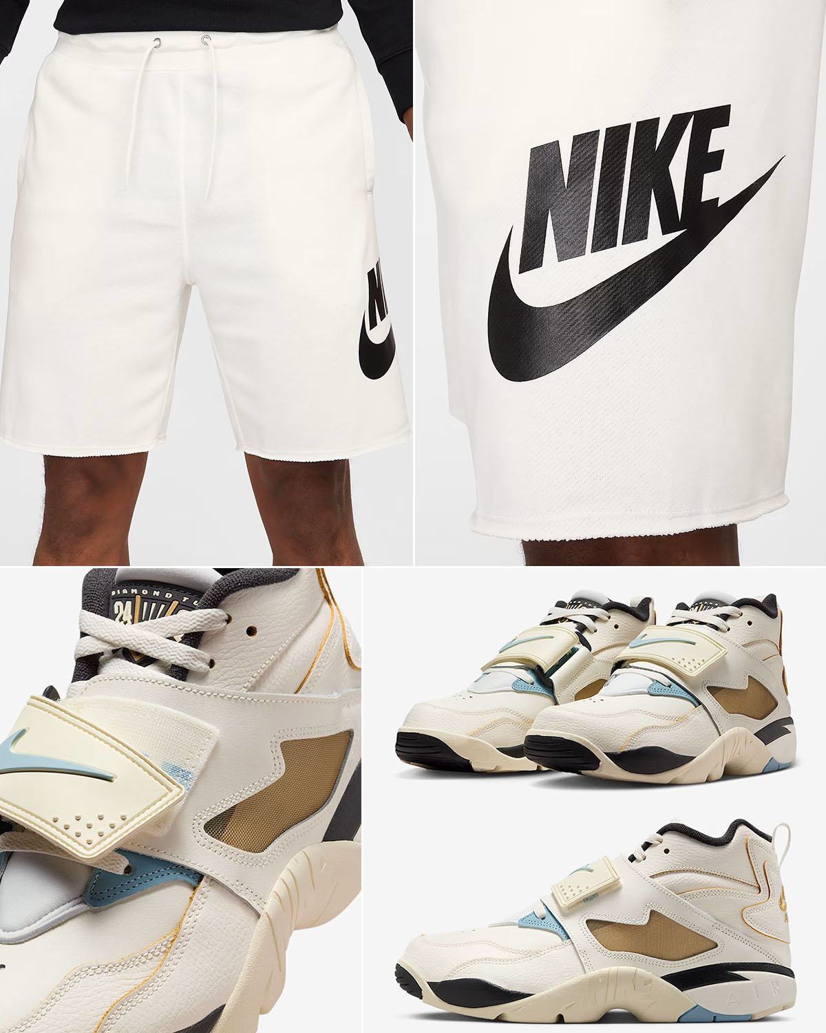 Nike Air Diamond Turf Must Be the Money Shoes and Shorts Outfit
