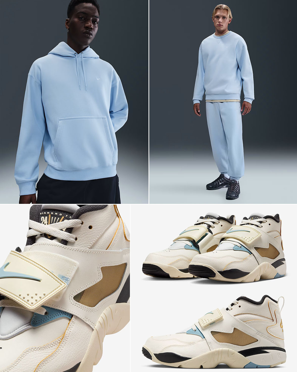 Nike Air Diamond Turf Must Be the Money Shoes x Nike Solo Swoosh Fleece Clothing Outfit