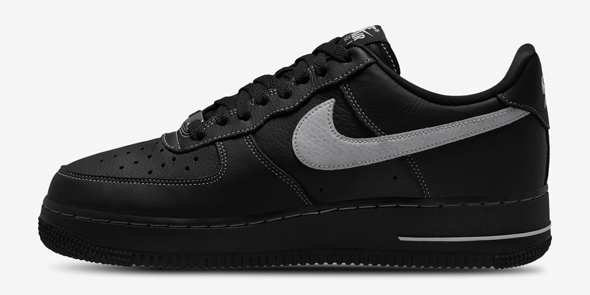 Nike Air Force 1 Low 07 LV8 Black Wolf Grey Mens Shoes 2