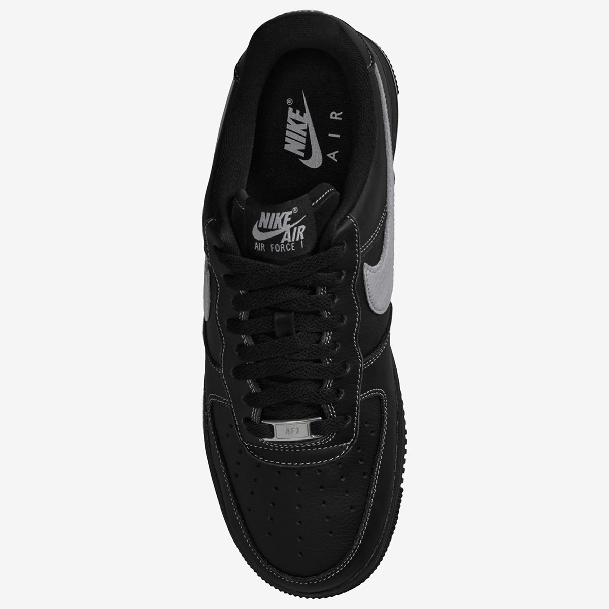 Nike Air Force 1 Low 07 LV8 Black Wolf Grey Mens Shoes 3